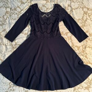 Lilly Pulitzer Remmy Lace Navy Blue Dress